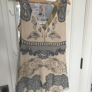 Free people dress, beaded detail, never worn!